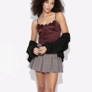 Wild Fable Rosette Satin Corset Tank Top- NWT